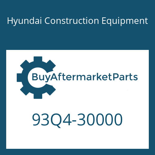 Hyundai Construction Equipment 93Q4-30000 - PARTS MANUAL