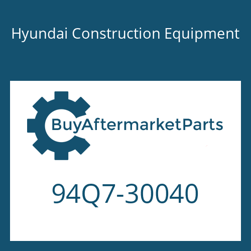 94Q7-30040 Hyundai Construction Equipment MANUAL-OPERATOR