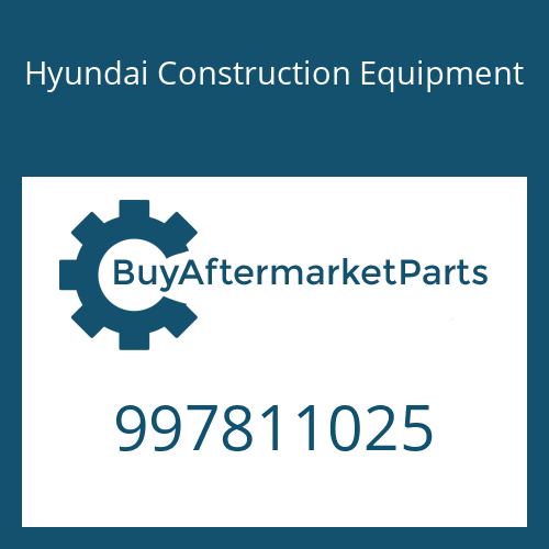 Hyundai Construction Equipment 997811025 - BOLT