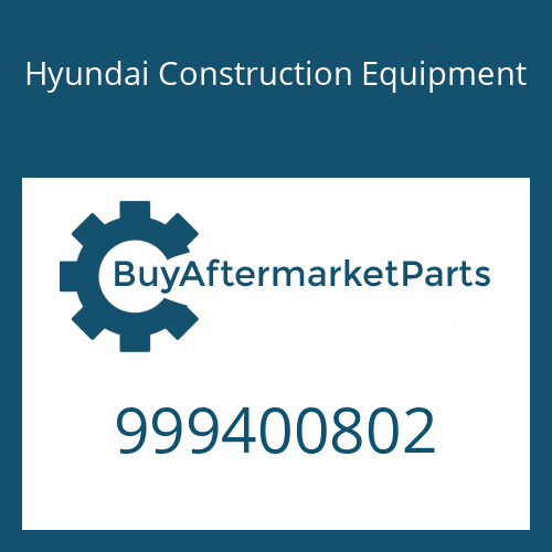 Hyundai Construction Equipment 999400802 - NUT