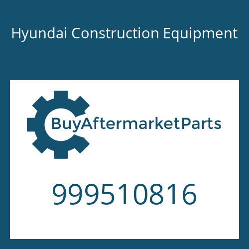 Hyundai Construction Equipment 999510816 - WASHER