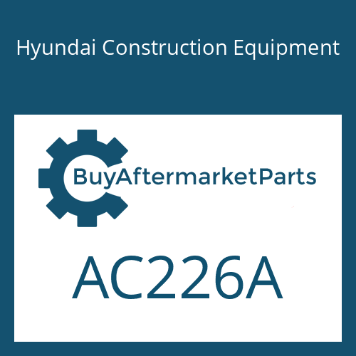 Hyundai Construction Equipment AC226A - BOLT-TRACK SHOE