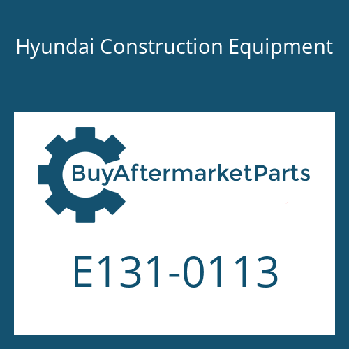 Hyundai Construction Equipment E131-0113 - HOSE-RUBBER