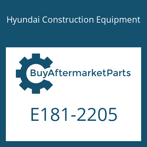Hyundai Construction Equipment E181-2205 - SHAFT-ROLLER