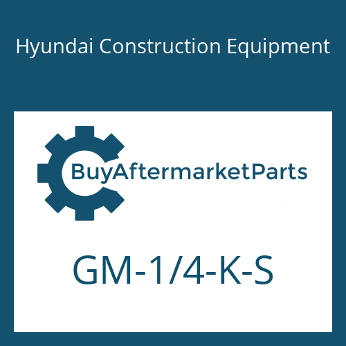 Hyundai Construction Equipment GM-1/4-K-S - PLUG-HEX