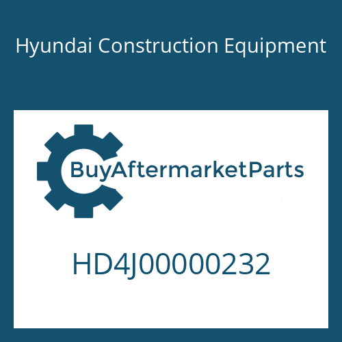 Hyundai Construction Equipment HD4J00000232 - O-RING