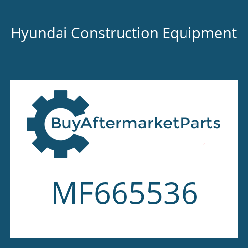 Hyundai Construction Equipment MF665536 - CAP-SEALING