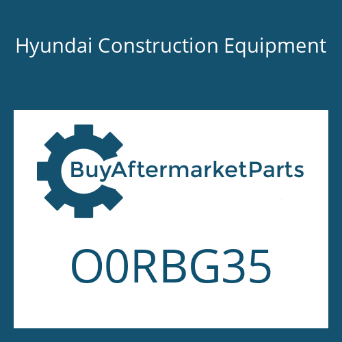 O0RBG35 Hyundai Construction Equipment O-RING