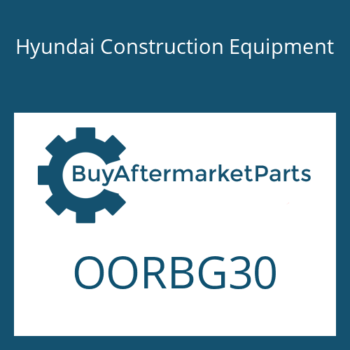 Hyundai Construction Equipment OORBG30 - O-RING, MAIN PUMP