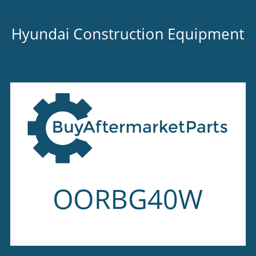 OORBG40W Hyundai Construction Equipment O-RING