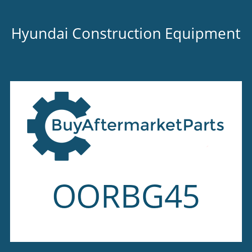 Hyundai Construction Equipment OORBG45 - O-RING,T/MOTOR
