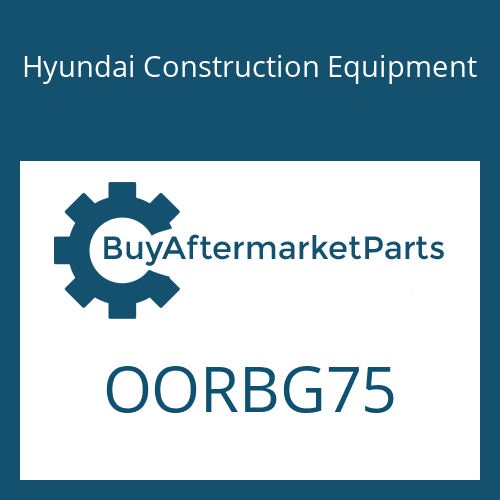 Hyundai Construction Equipment OORBG75 - O-RING, TRAVEL MOTOR