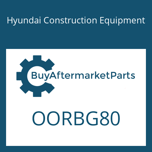 Hyundai Construction Equipment OORBG80 - O-RING
