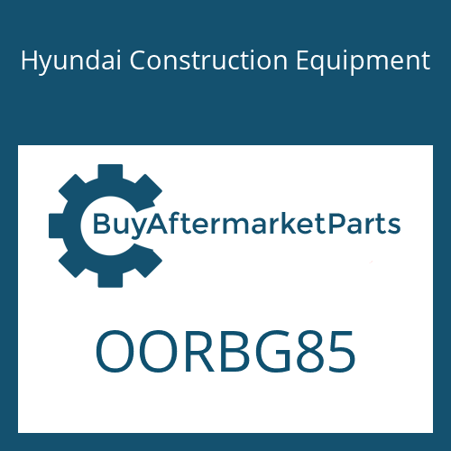 Hyundai Construction Equipment OORBG85 - O-RING, MAIN PUMP