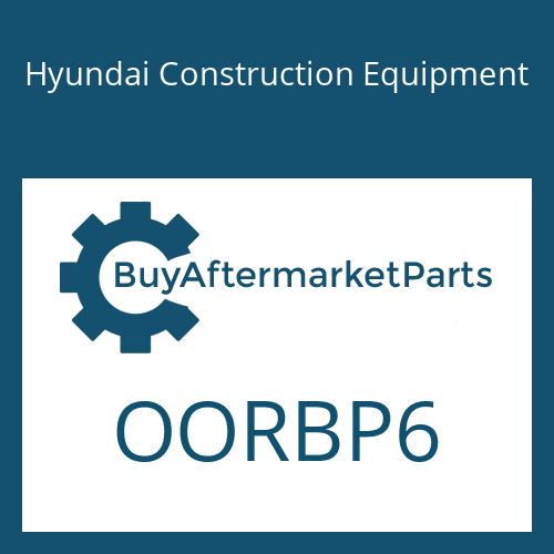 Hyundai Construction Equipment OORBP6 - O-RING,MAIN PUMP