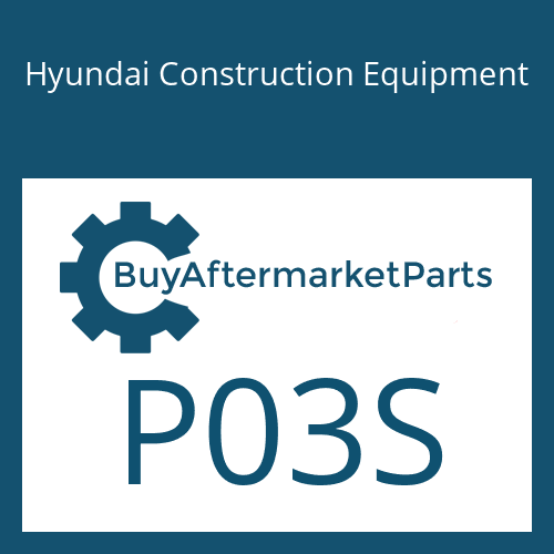 Hyundai Construction Equipment P03S - DRAIN COCK