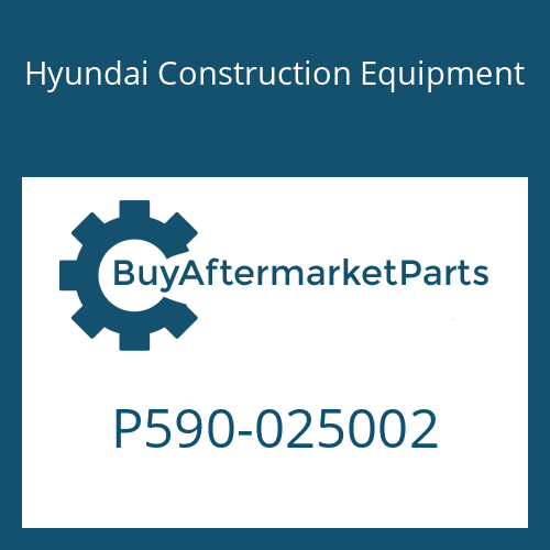 Hyundai Construction Equipment P590-025002 - O-RING