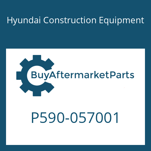 P590-057001 Hyundai Construction Equipment O-RING