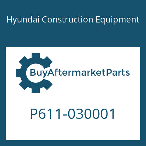 P611-030001 Hyundai Construction Equipment O-RING