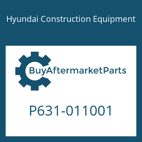 P631-011001 Hyundai Construction Equipment O-RING