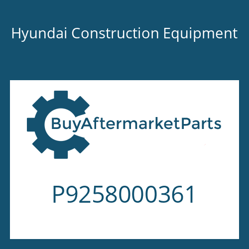 Hyundai Construction Equipment P9258000361 - RUBBER BOOT