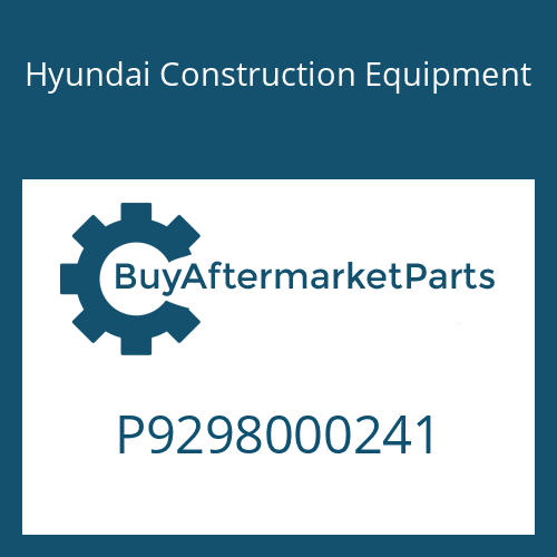 Hyundai Construction Equipment P9298000241 - NUT