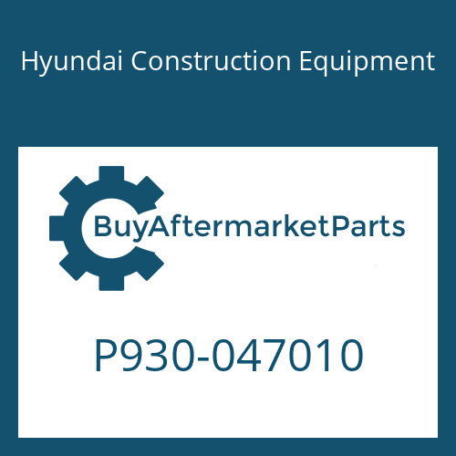 Hyundai Construction Equipment P930-047010 - HOSE ASSY-ORFS&THD