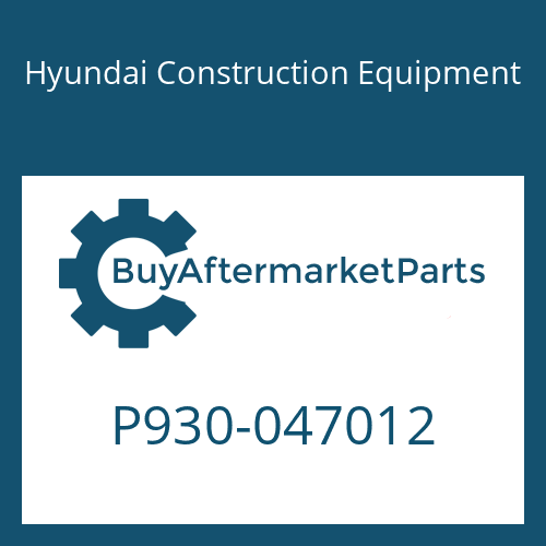 Hyundai Construction Equipment P930-047012 - HOSE ASSY-ORFS&THD