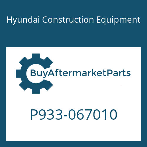Hyundai Construction Equipment P933-067010 - HOSE ASSY-ORFS&THD