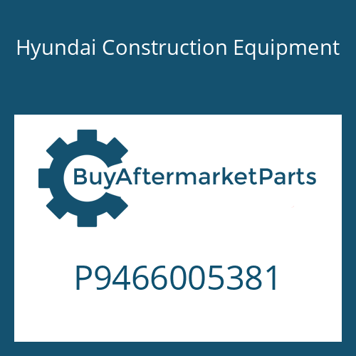 Hyundai Construction Equipment P9466005381 - WASHER-COPPER