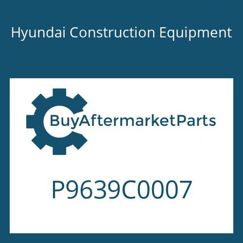 Hyundai Construction Equipment P9639C0007 - UNLOADER CHECK V/V