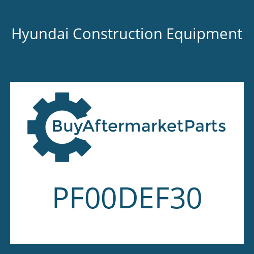 Hyundai Construction Equipment PF00DEF30 - GROMMET
