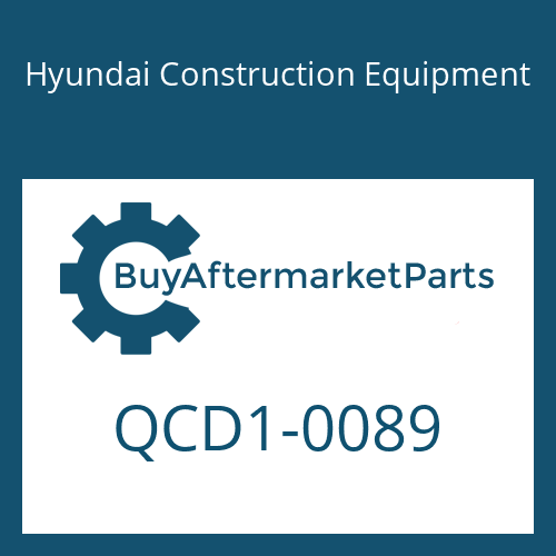 Hyundai Construction Equipment QCD1-0089 - 800-800-100 CARTON DOUBLE BOX