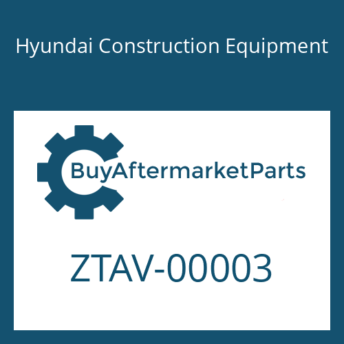 Hyundai Construction Equipment ZTAV-00003 - SEAL KIT