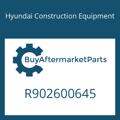 Hyundai Construction Equipment R902600645 - O-RING