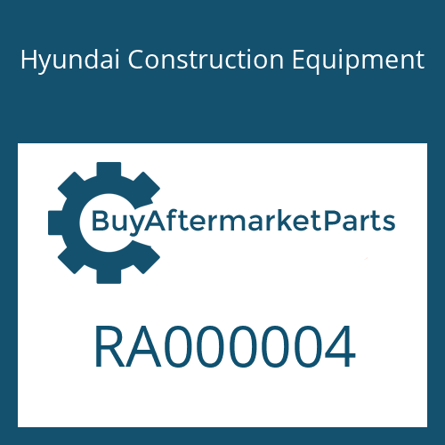 Hyundai Construction Equipment RA000004 - BOLT-W/WASHER
