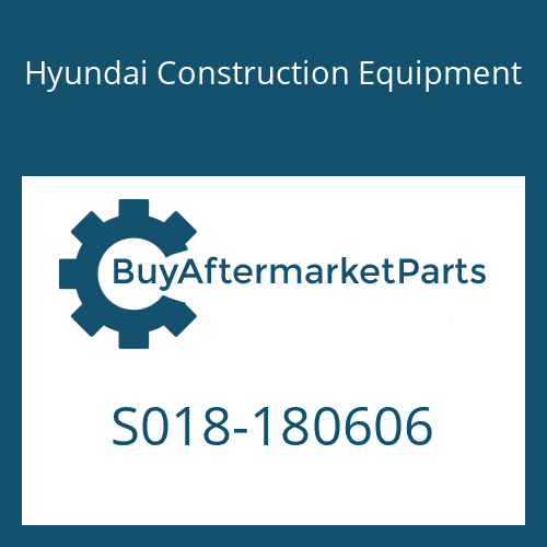 Hyundai Construction Equipment S018-180606 - BOLT-HEX