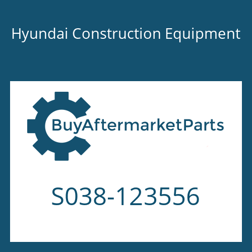 Hyundai Construction Equipment S038-123556 - BOLT-W/WASHER