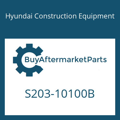 Hyundai Construction Equipment S203-10100B - NUT-HEX