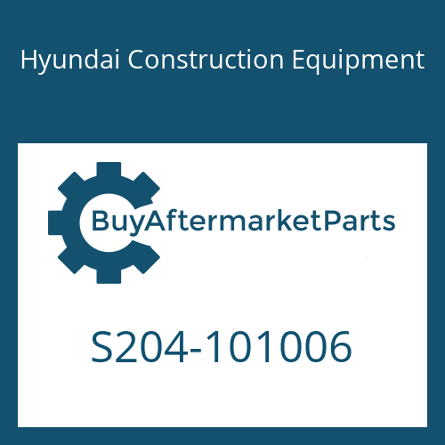 S204-101006 Hyundai Construction Equipment NUT-HEX