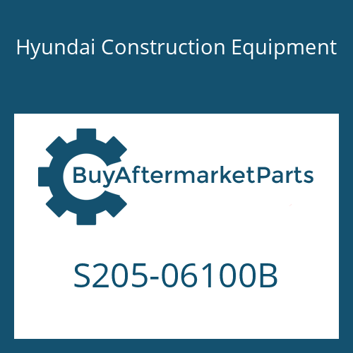 Hyundai Construction Equipment S205-06100B - NUT-HEX