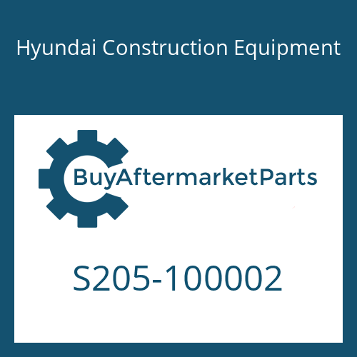 S205-100002 Hyundai Construction Equipment NUT-HEX
