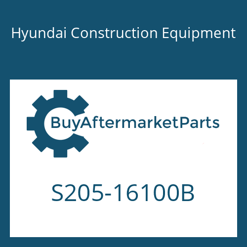 S205-16100B Hyundai Construction Equipment NUT-HEX