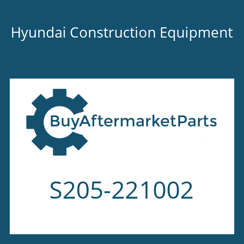 Hyundai Construction Equipment S205-221002 - NUT-HEX