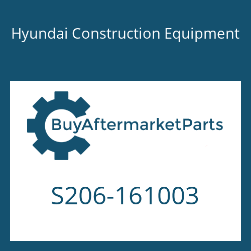 S206-161003 Hyundai Construction Equipment NUT-HEX