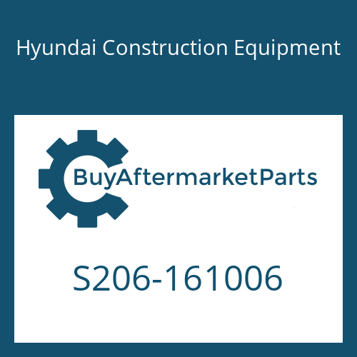 S206-161006 Hyundai Construction Equipment NUT-HEX