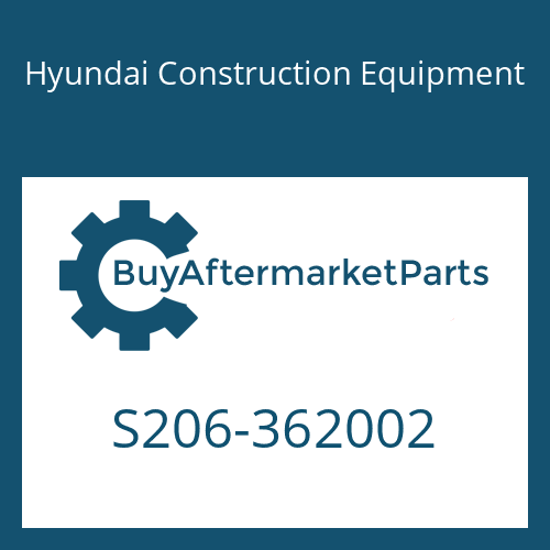 S206-362002 Hyundai Construction Equipment NUT-HEX
