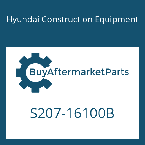 S207-16100B Hyundai Construction Equipment NUT-HEX