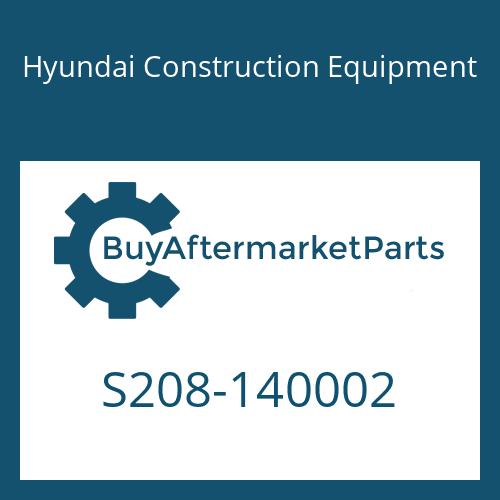S208-140002 Hyundai Construction Equipment NUT