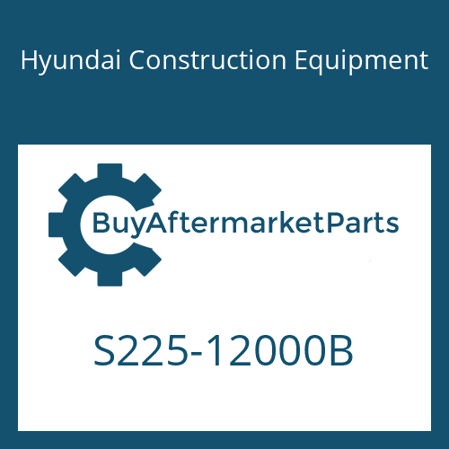 S225-12000B Hyundai Construction Equipment NUT-HEX SLOT